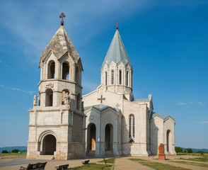 Fototapeta na wymiar Ghazanchetsots Cathedral, shushi, artsakh, armenia