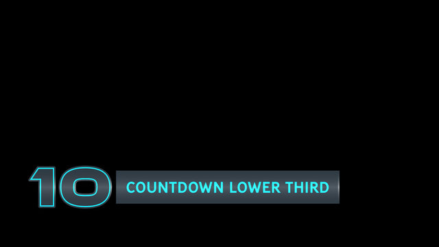 Chart Countdown Lower Third
