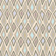 Abstract, seamless, geometric background in festive style, hand-drawn. The template can be used for Wallpaper, postcards, envelopes, cover fills, web page background, surface textures.