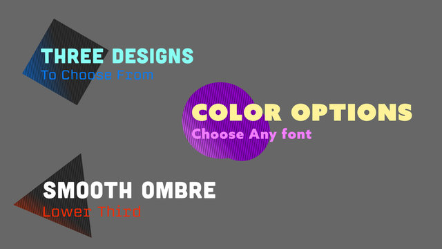 Smooth Ombre Lower Third