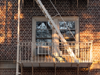 Brick house secured by fire escape