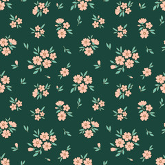 Ditsy flowers seamless pattern - 286139075