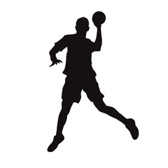 Man Handball Player Silhouette