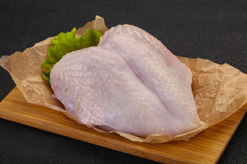 Raw chicken breast