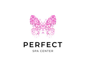 Colored butterfly silhouette with colorful confetti texture with text Perfect on white background. Vector logotype. Icon for label, brand, fashion, wedding invitations, cards