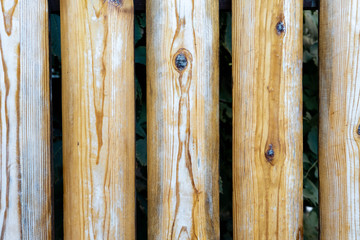 Texture of wooden logs for design. Background for banner with wood texture. Wooden fence