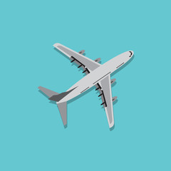 flat icons for airplane, vector illustration