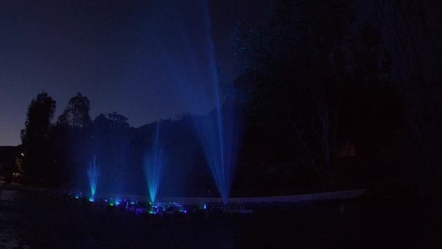 SOURCES AT NIGHT IN PE&Ntilde;A DE BERNAL.