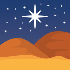 landscape desert dune sand star sky night