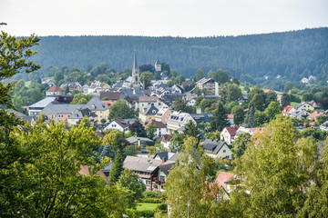Bischofsgrün im Fichtelgebirge im Sommer