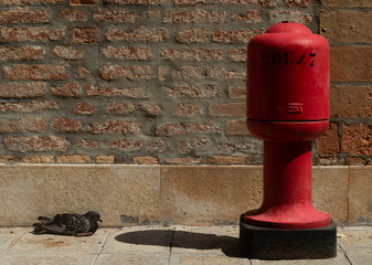 red post box
