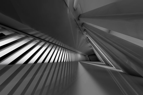 Futuristic room, D Rendering