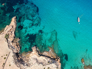 Ibiza summer. Secret Spot, Ibiza. Spain.