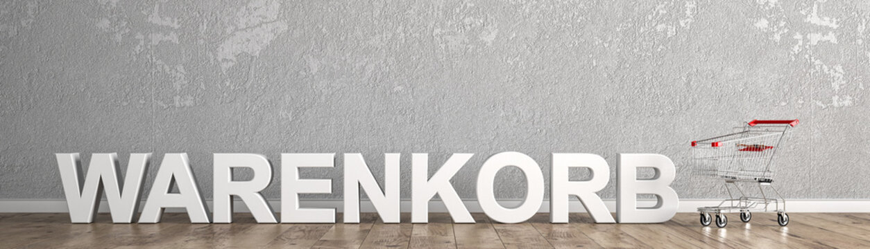 Warenkorb Schriftzug f&uuml;r Homepage 