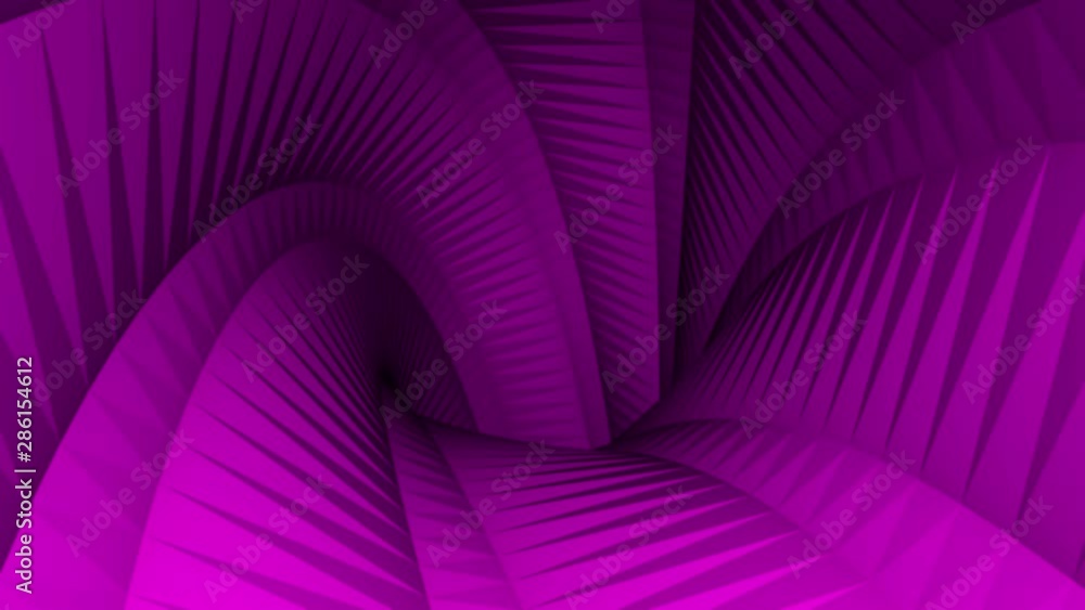 Poster abstract animation of colorful polygonal background, 3d tunnel tube motion graphics animation new qu