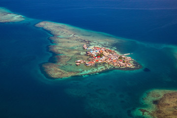 The San Blas islands of Panama is an archipelago comprising approximately 365 islands and cays, of which 49 are inhabited.