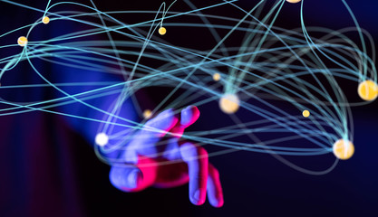 internet security and data protection concept.