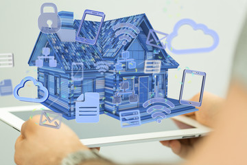 using futuristic interface of smart home automation iot