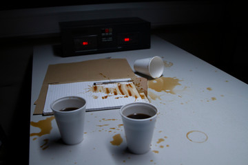 Police Custody Interview Suite - Moody, Subdued Lighting