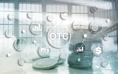 Over The Counter. OTC. Trading Stock Market concept