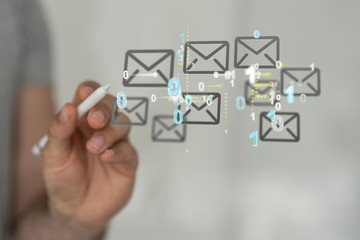 Mail Communication Connection message to mailing