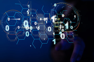 Software, web development, programming concept. Abstract Programming