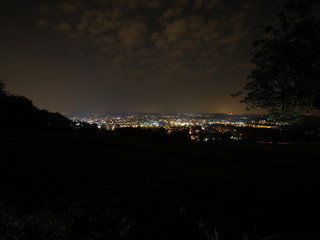 Reutlingen, Deutschland: Blick auf die Stadt vom Hausberg, der Achalm