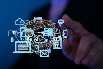 Binary Code String Aggregation Rises.Big data Convergence.