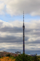 Obraz premium Ostankino TV Tower in Moscow, Russia