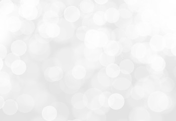 Gray Silver light on bokeh abstract background.