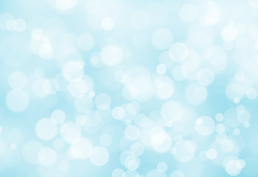 Abstract color blue light bokeh blur background