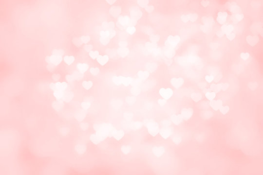 Heart valentine light pink background.