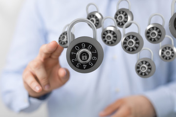 security data code digital in hand