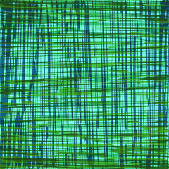 Square abstract blue-green texture: vertical and horizontal stripes glow