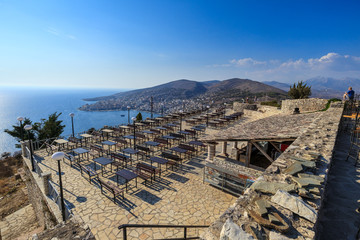 View of Saranda from Saranda Castle on top of the city