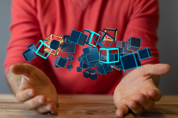 data code binary concept