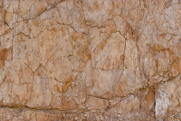 Orange stone in the mountain region