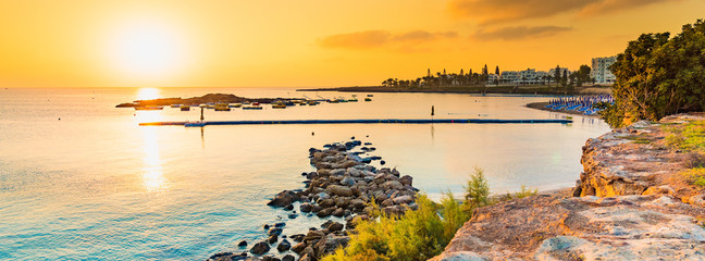 Fig tree bay beach in Protaras, Cyprus