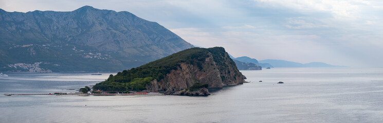 Adriatic coastline landscape, Montenegro.