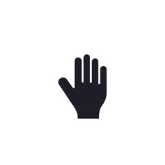 Palm, Hand icon vector isolated flat illustration