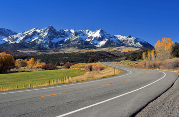 Fototapeta na wymiar San Juan Mountains outside of Ridgway, Colorado