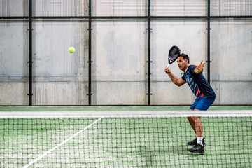 Man playing padel
