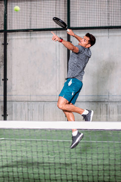 Man playing padel