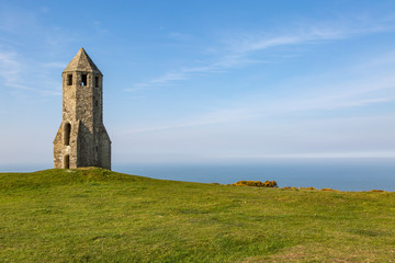 St Catherine's Oratory on the Isle of Wight, on a sunny spring day