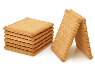 Tasty biscuits isolated