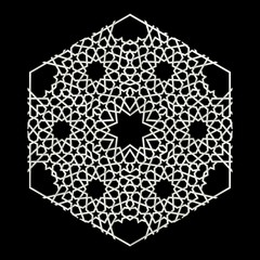 3d illustration of parametric oriental pattern - 286182806