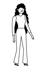 Isolated avatar woman vector design