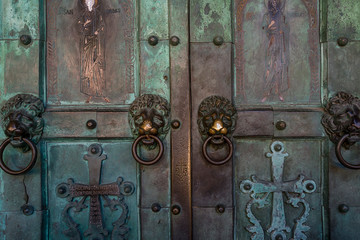 Doors of an antique church