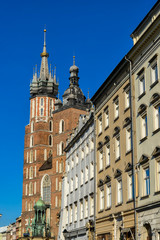 Fototapeta na wymiar church of Mariacki in Krakow
