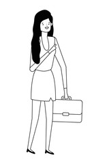 Businesswoman avatar cartoon design vector illustration